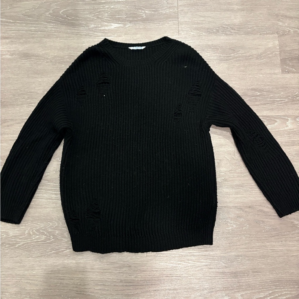 Mayoral Black Knitt Crew Neck Sweater Timeless Design